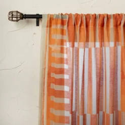 1pc Sheer Ophelia Printed Burnout Window Curtain Panel Orange - Opalhouse™ Designed With Jungalow™ 7 1pc Sheer Ophelia Printed Burnout Window Curtain Panel Orange - Opalhouse™ Designed With Jungalow™ -Opalhouse GUEST 154e0bfa b339 41f9 9f40 0461976c9081