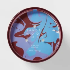 28oz Glass Sandalwood Rose Candle Burgundy - Opalhouse™ -Opalhouse GUEST 44dfd8e3 508e 4243 a6bb 4bb1c2bed4a3