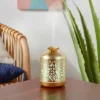 200ml Metal Flower Cutout Color-Changing Oil Diffuser Gold - Opalhouse™