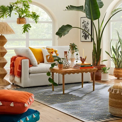 Dot Pattern Boarder Rug - Opalhouse™ Designed With Jungalow™ 1 Dot Pattern Boarder Rug - Opalhouse™ Designed With Jungalow™