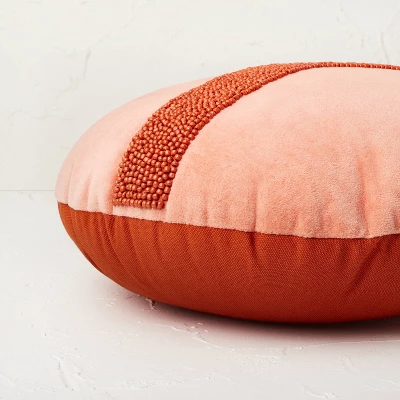 Beaded Peace Sign Round Throw Pillow - Opalhouse™ Designed With Jungalow™ 2 Beaded Peace Sign Round Throw Pillow - Opalhouse™ Designed With Jungalow™ - Image 2