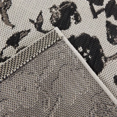 Floral Outdoor Rug Black - Opalhouse™ 2 Floral Outdoor Rug Black - Opalhouse™ - Image 2