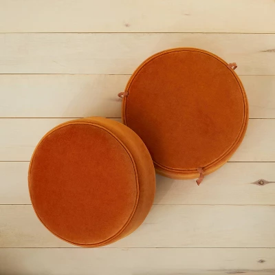 Olivia Round Pouf Rust - Opalhouse™ Designed With Jungalow™ 3 Olivia Round Pouf Rust - Opalhouse™ Designed With Jungalow™ - Image 3