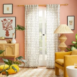 1pc Light Filtering Embroidery Bridges Window Curtain Panel White - Opalhouse™ Designed With Jungalow™ 7 1pc Light Filtering Embroidery Bridges Window Curtain Panel White - Opalhouse™ Designed With Jungalow™ -Opalhouse GUEST cc3504b0 8e79 4236 8d8b 7dc946df2b57 1