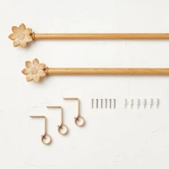 Flower Faux Wood Curtain Rod Natural Wood - Opalhouse™ Designed With Jungalow™ 6 Flower Faux Wood Curtain Rod Natural Wood - Opalhouse™ Designed With Jungalow™ -Opalhouse GUEST f708ce89 3ca5 424d 80e2 a01cb7dd58aa