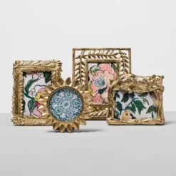 4" X 4" Cast Sunburst Frame Gold - Opalhouse™ -Opalhouse GUEST fd37b239 5c24 4dd7 9ffd e03c865a7260